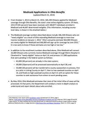 Fillable Online Medicaid Applications in Ohio Benefits Fax Email Print ...