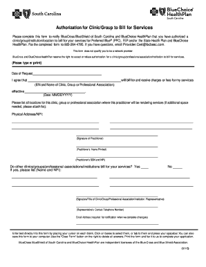 Authorization for Clinic to Bill for Services