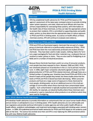 PFOA & PFOS Drinking Water