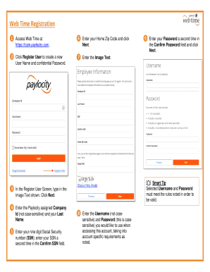 Web Time Registration Form