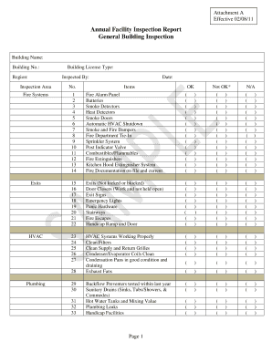 Annual Facility Inspection Report