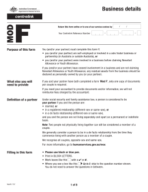 Australian Business Income Declaration Form