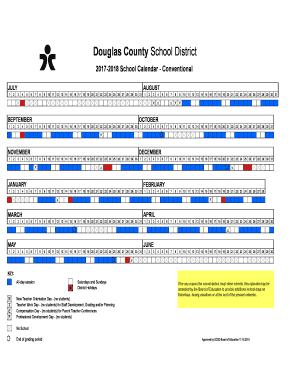 2017-2018 School Calendar - Conventional - dcsdk12