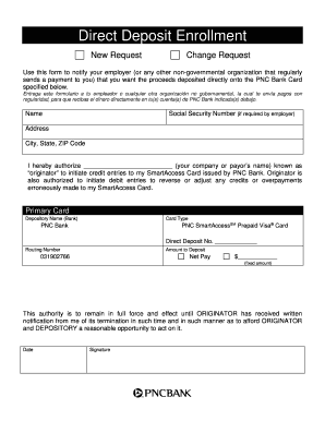 direct deposit form pnc edit fill out download printable online chase direct deposit form no voided check