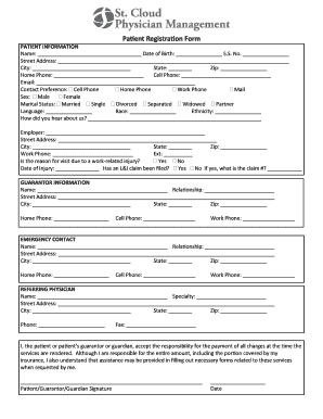 Patient Registration Form