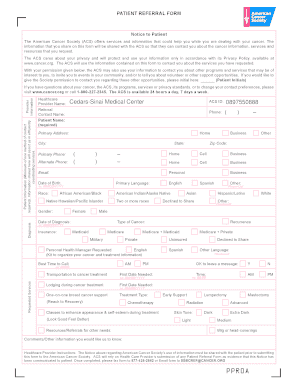 Patient Referral Form
