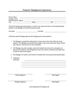 Property Management Agreement