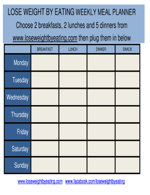 Weekly Meal Planner