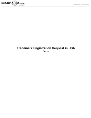 Trademark Registration Request Form