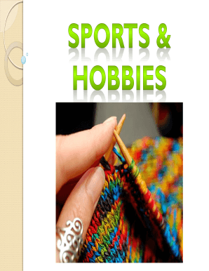 Sports and Hobbies Vocabulary Worksheet
