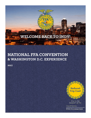 National FFA Convention Trip Registration Form