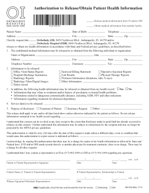 Authorization to Release Patient Health Information