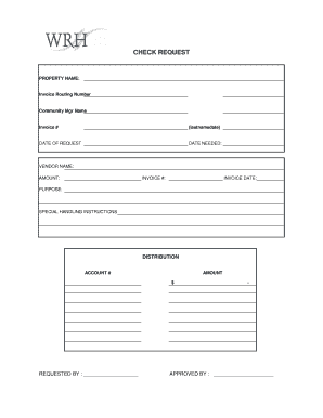 Check Request Form