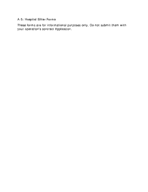 Texas Hospital Sitter Referral Form