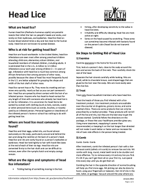 Fillable Online What are head lice Fax Email Print - pdfFiller