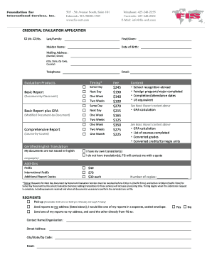 Credential Evaluation Application