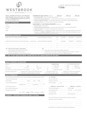 Loan Registration Form