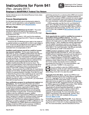 Form 941 Instructions