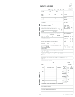 Employment Application Form