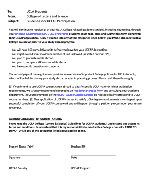 UCLA UCEAP Participation Guidelines
