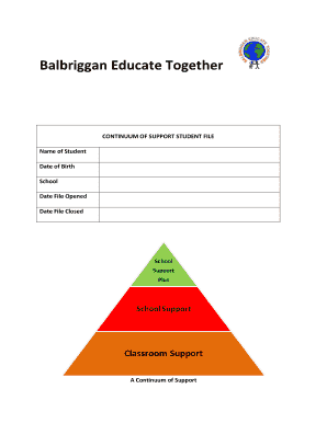 Continuum of Support Student File