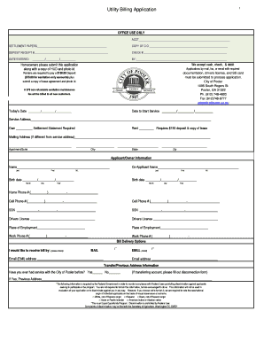 Utility Billing Application