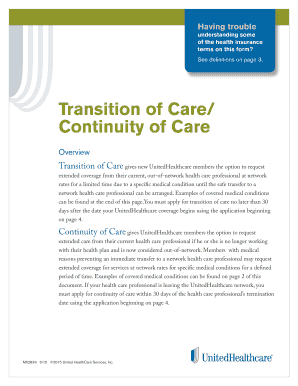Transition of Care/Continuity of Care Application