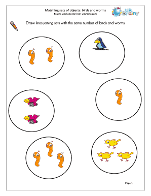 Matching Sets Worksheet