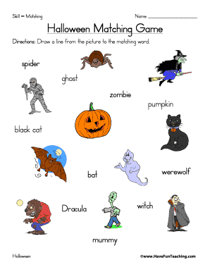 Halloween Matching Game