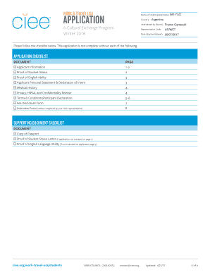 Work & Travel USA Application