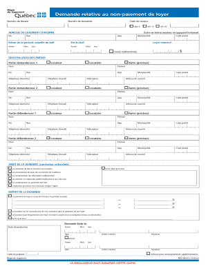 Quebec Rental Non-Payment Demand