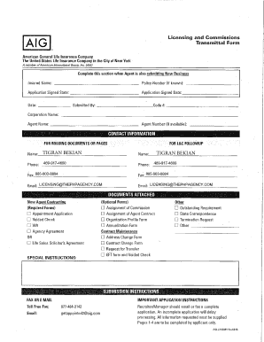 American General Life Insurance Authorization Form
