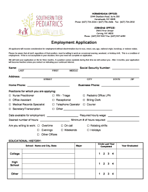 Employment Application