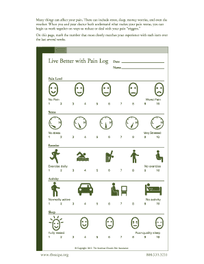 Pain Management Log