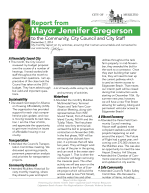 Mayor Jennifer Gregerson