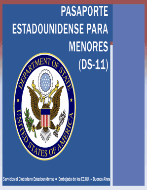 Ds11 example - PASAPORTE ESTADOUNIDENSE PARA MENORES (DS-11) - photos state