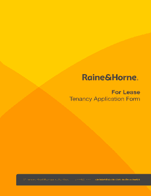 Residential Tenancy Application Form