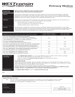 WESTconsin Credit Union Privacy Notice