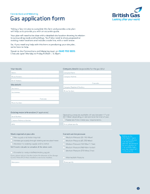 Gas Application Form