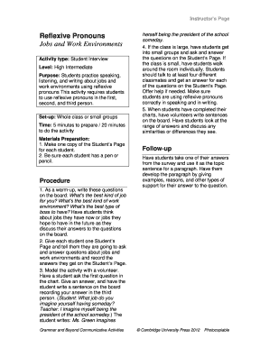 Student Interview on Jobs and Work Environments