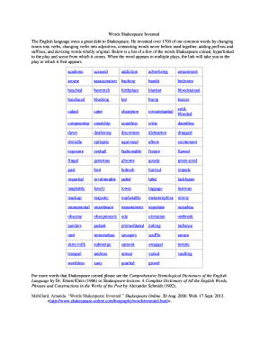 Shakespeare Insult Kit