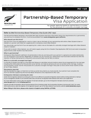 Partnership-Based Temporary Visa Application