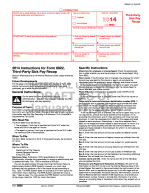 Form 8922 Third-Party Sick Pay Recap