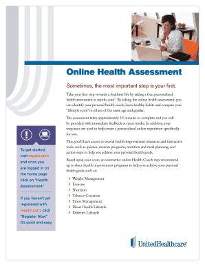Online Health Assessment Form