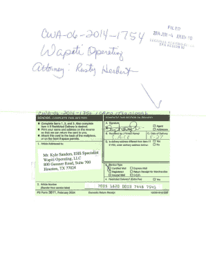 USPS Domestic Return Receipt