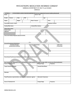 Psychotropic Medication Informed Consent