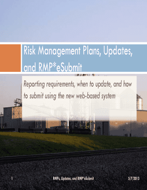 Fillable Online Risk Management Plans, Updates, Fax Email Print - pdfFiller
