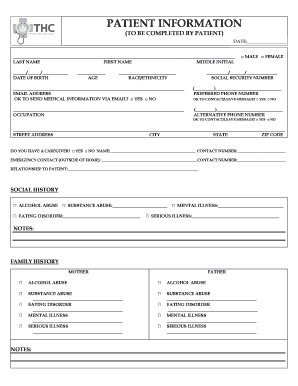 Patient Information Form