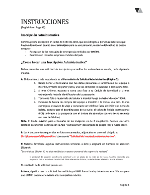Formulario de Solicitud de Inscripción Administrativa
