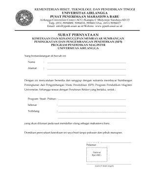 Statement of Willingness to Pay Education Development Contribution